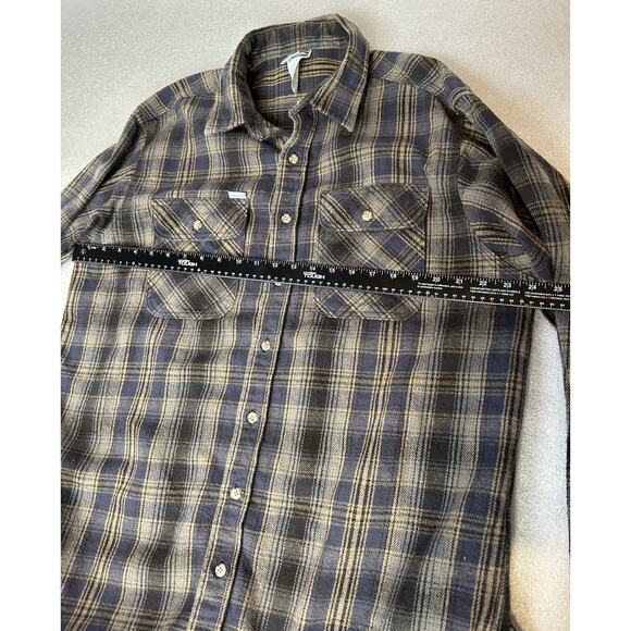 Carhartt Plaid Heavyweight Flannel Work Shirt Mens Size XL Tall.Rugged-Button up - Picture 11 of 13